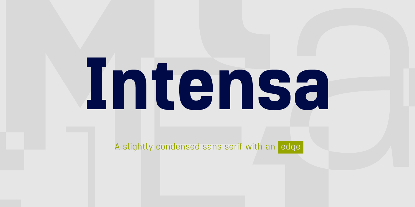 Intensa Font preview